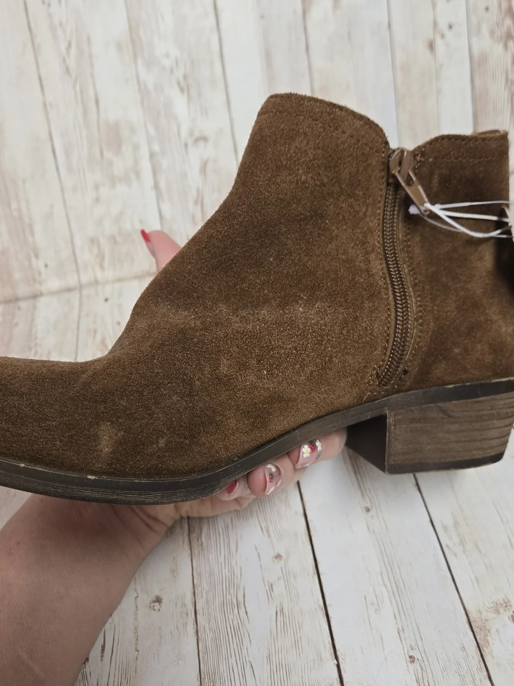 Kensie Gary Brown Suede Ankle Boots Size 9M Tag Attached
